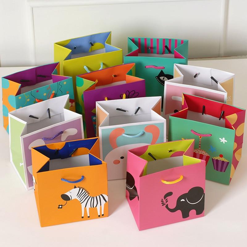 Kids Birthday Gift Bags
 Cute Gift Bags For Kids Small Paper Bags Kawaii Animal G