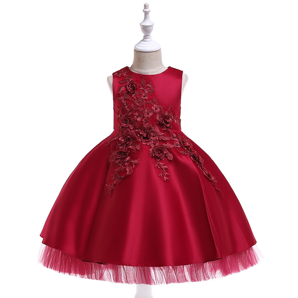 Kids Birthday Party Dress
 Kids High Quality Princess Dresses For Girls Floral
