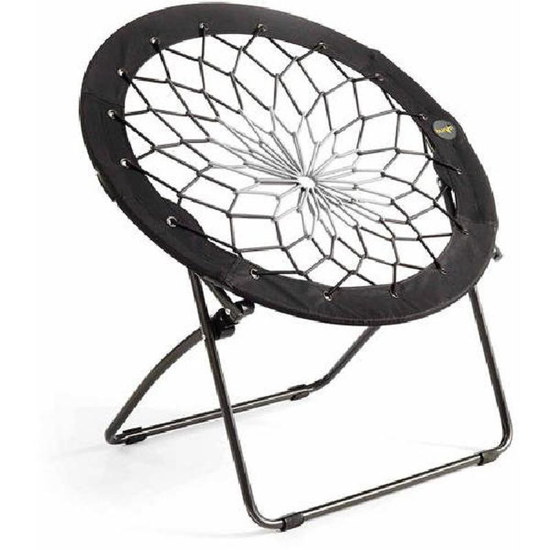 Kids Bungee Chair
 32" Bungee Folding Chair Camping Lounge Black Grey Steel