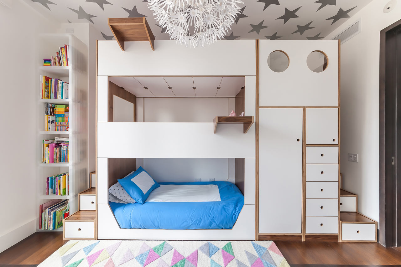 Kids Bunk Beds With Storage
 Casa Kids Designed a Triple Bunk Bed Packed with Storage