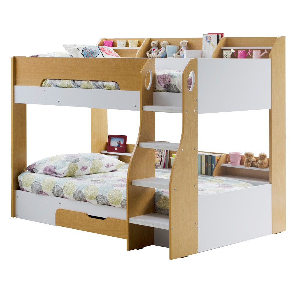 Kids Bunk Beds With Storage
 Kids Flick Bunk Bed In Maple With Storage Drawer Flair