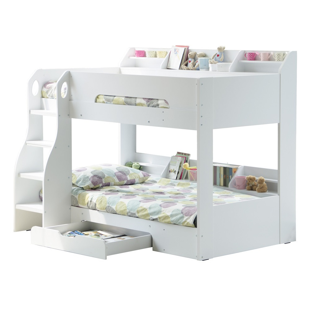 Kids Bunk Beds With Storage
 Kids Flick Bunk Bed In White With Storage Drawer Flair