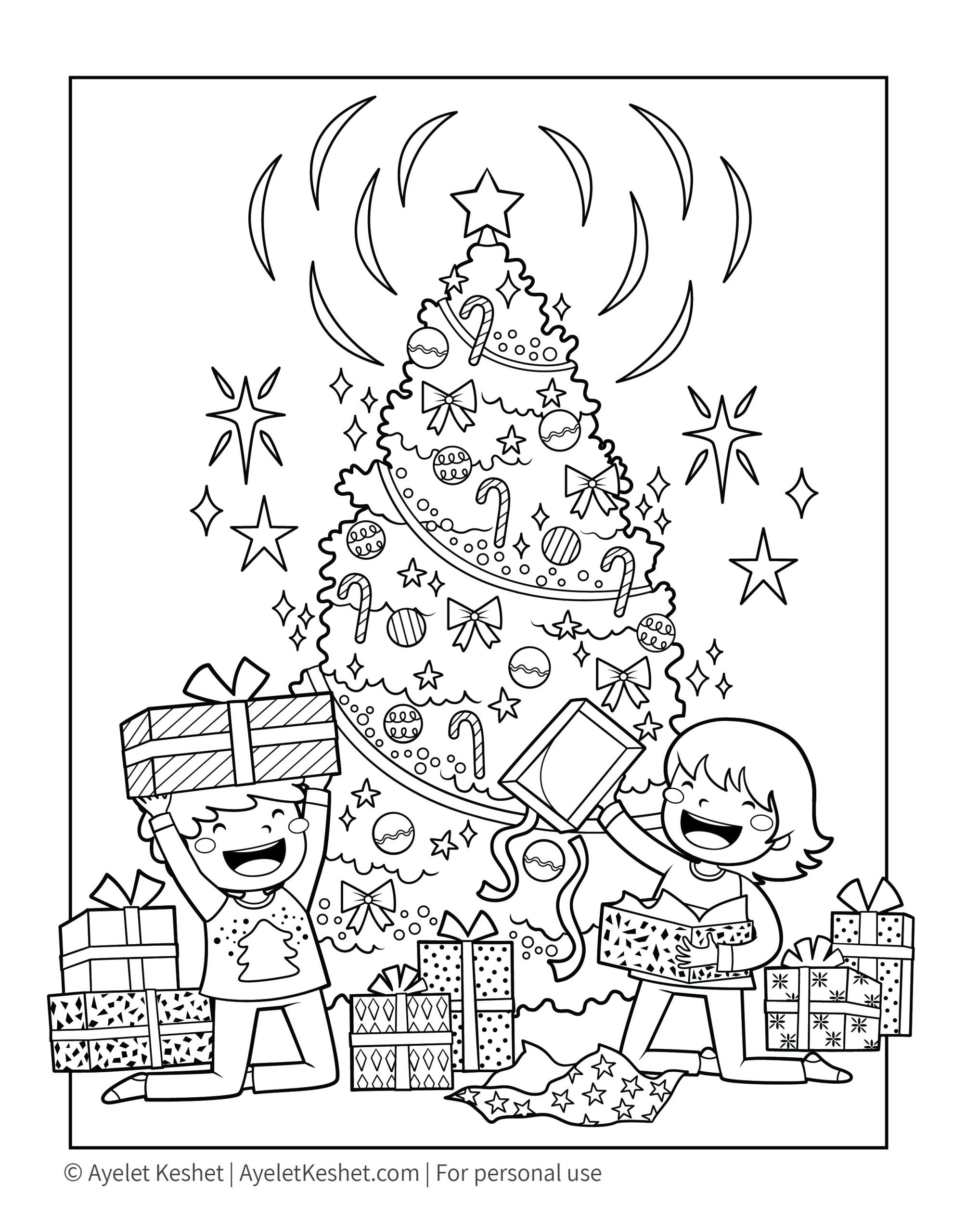 Kids Christmas Coloring Book
 Free Printable Christmas Coloring Pages for kids Ayelet