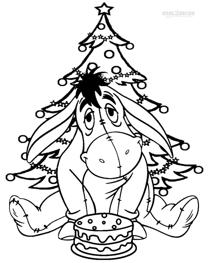 Kids Christmas Coloring Book
 Printable Eeyore Coloring Pages For Kids