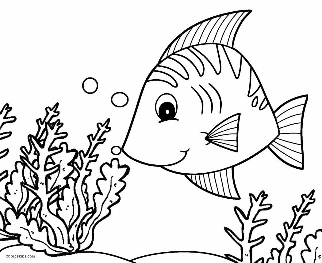 Kids Coloring Pages Fish
 Free Printable Fish Coloring Pages For Kids