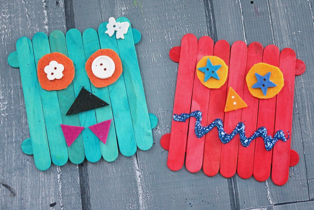 Kids Craft Blog
 DIY Monster Craft Stick Creations Darice