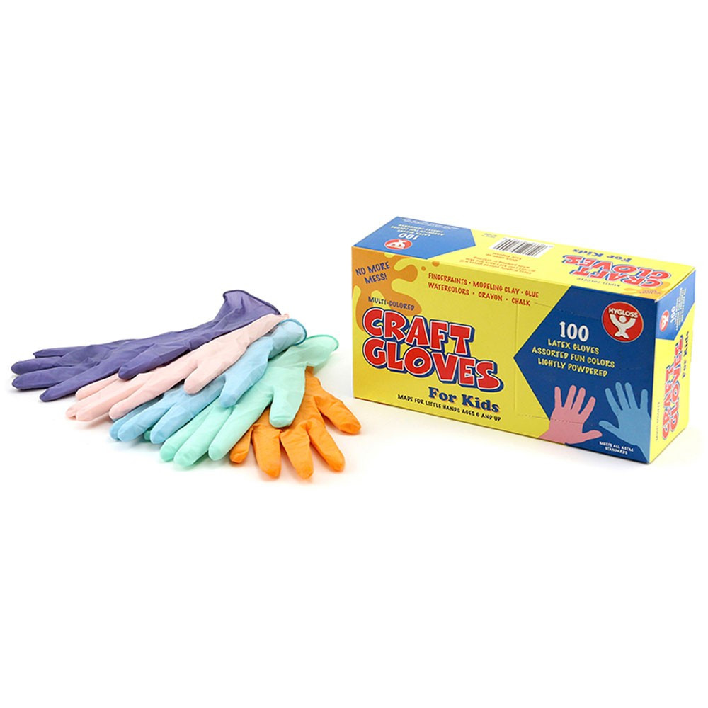 Kids Craft Gloves
 Craft Gloves Kids Size 100 Per Box HYG