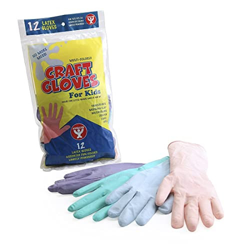 Kids Craft Gloves
 Hygloss Kids Craft Gloves Multi Colour Pack of 12