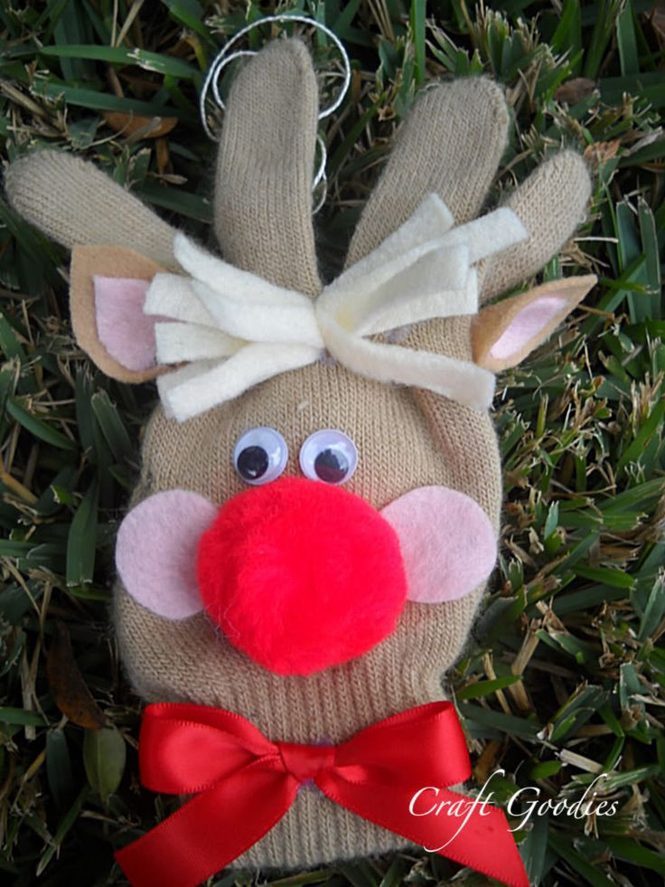 Kids Craft Gloves
 glove reindeer Rudolph Crafts Pinterest