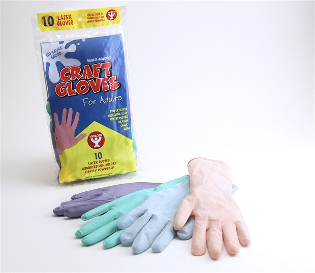 Kids Craft Gloves
 Hygloss Colored Craft Gloves 12 Kids Size Poly Bagged