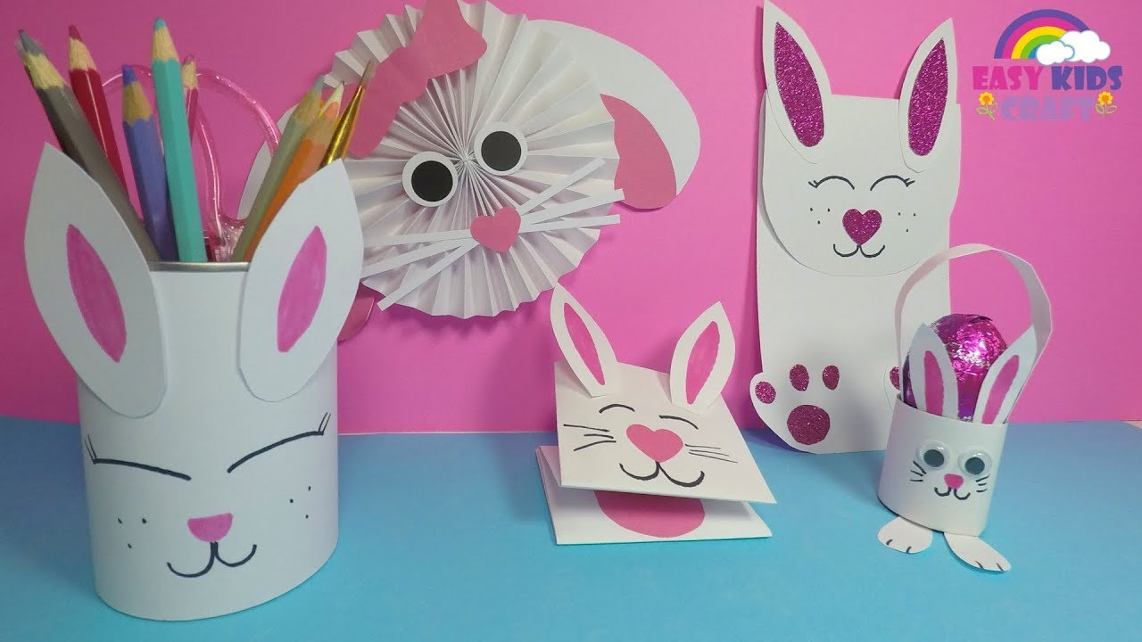 Kids Craft Videos
 Easy Paper Bunny Craft for Kids
