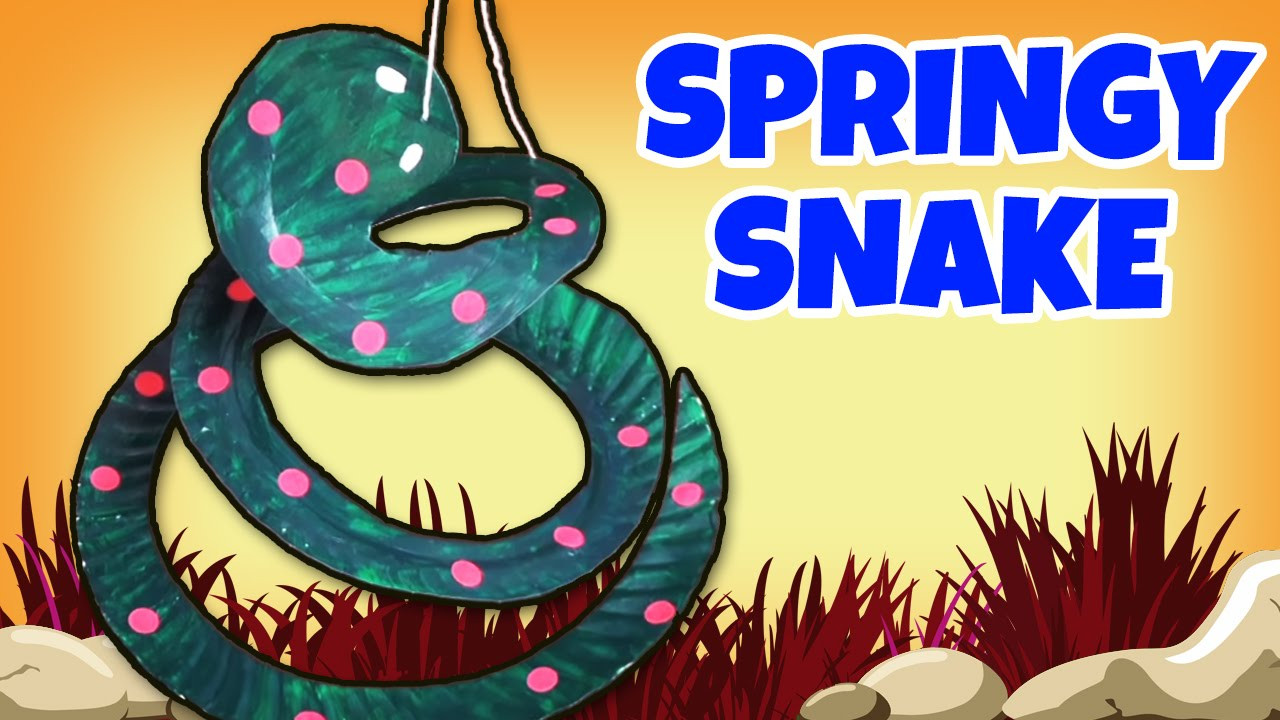 Kids Craft Videos
 How to make a Springy Snake Crafts Ideas for Kids