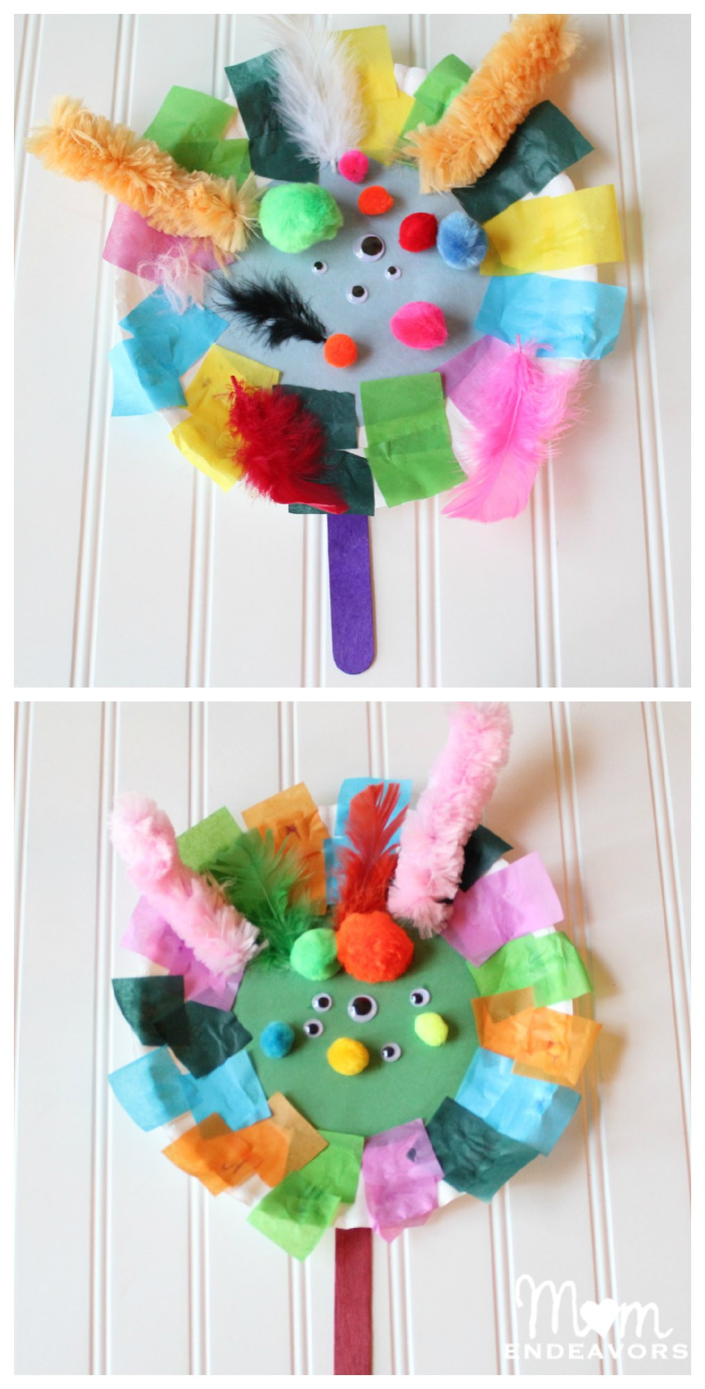 Kids Craft Videos
 Paper Plate Monster Puppets Preschool Learning Craft