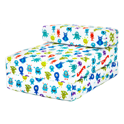 Kids Fold Out Chair Bed
 Kids Character Foam Fold Out Sleep Over Guest Single Futon