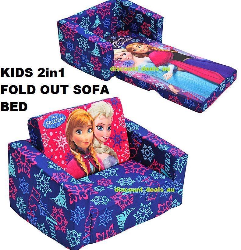 Kids Fold Out Chair Bed
 Frozen Chair Bed Kids Fold Out Folding Sofa Princess 2in1