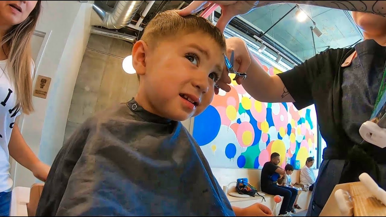 Kids Haircuts Portland
 London s a haircut at Sit Still kids salon in Portland
