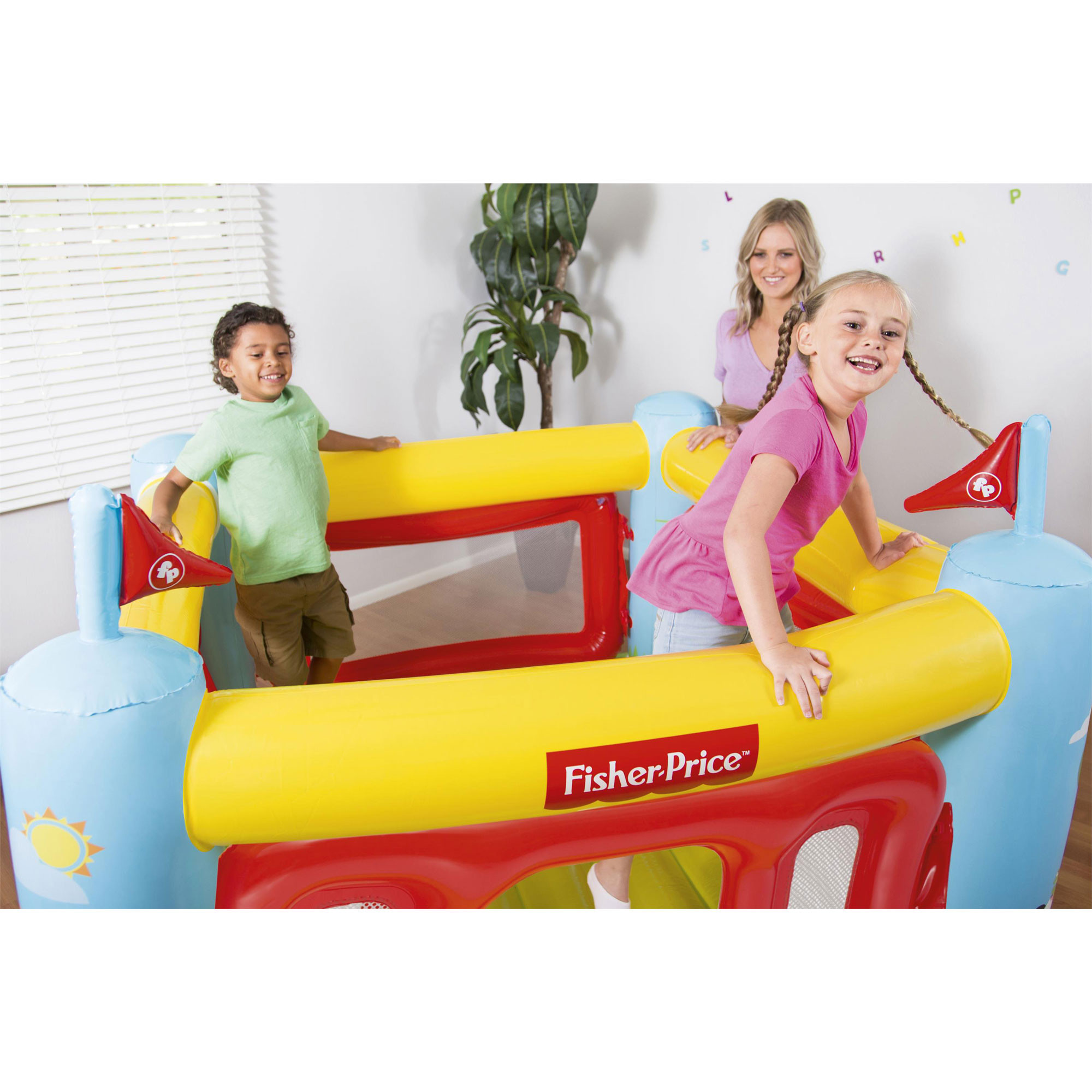 Kids Indoor Bounce
 Fisher Price Kids Bouncetastic Bouncer Indoor Inflatable