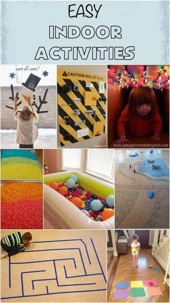 Kids Indoor Games
 Easy Indoor Activities Rainy Day Activities Snow Day