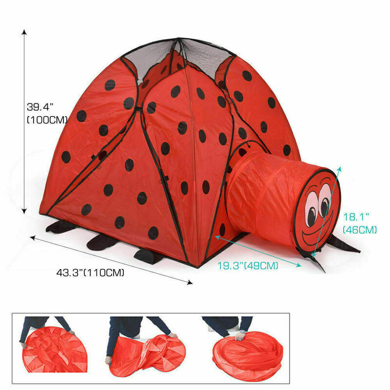 Kids Indoor Outdoor Tent
 Outdoor Indoor Pop Up Kids Play Tent Tunnel Playhouse