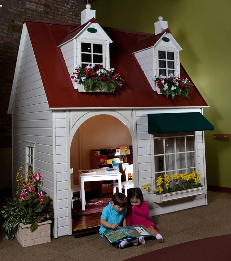 Kids Indoor Playhouse
 Children s Wooden Indoor Book Store Playhouse