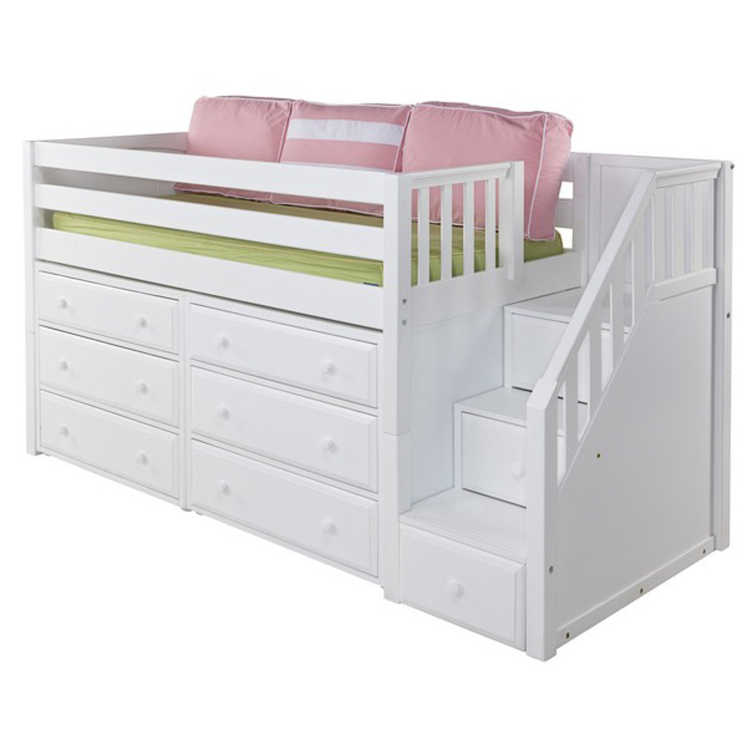 Kids Loft Bed With Storage
 Maxtrix Kids Great3 Low Loft Bed with Storage & Reviews