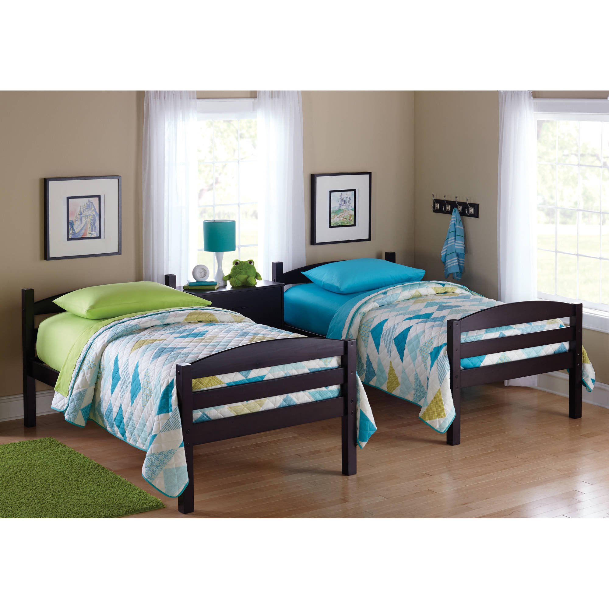 Kids Loft Bedroom Set
 Bunk Beds Twin Over Twin Kids Furniture Bedroom Ladder