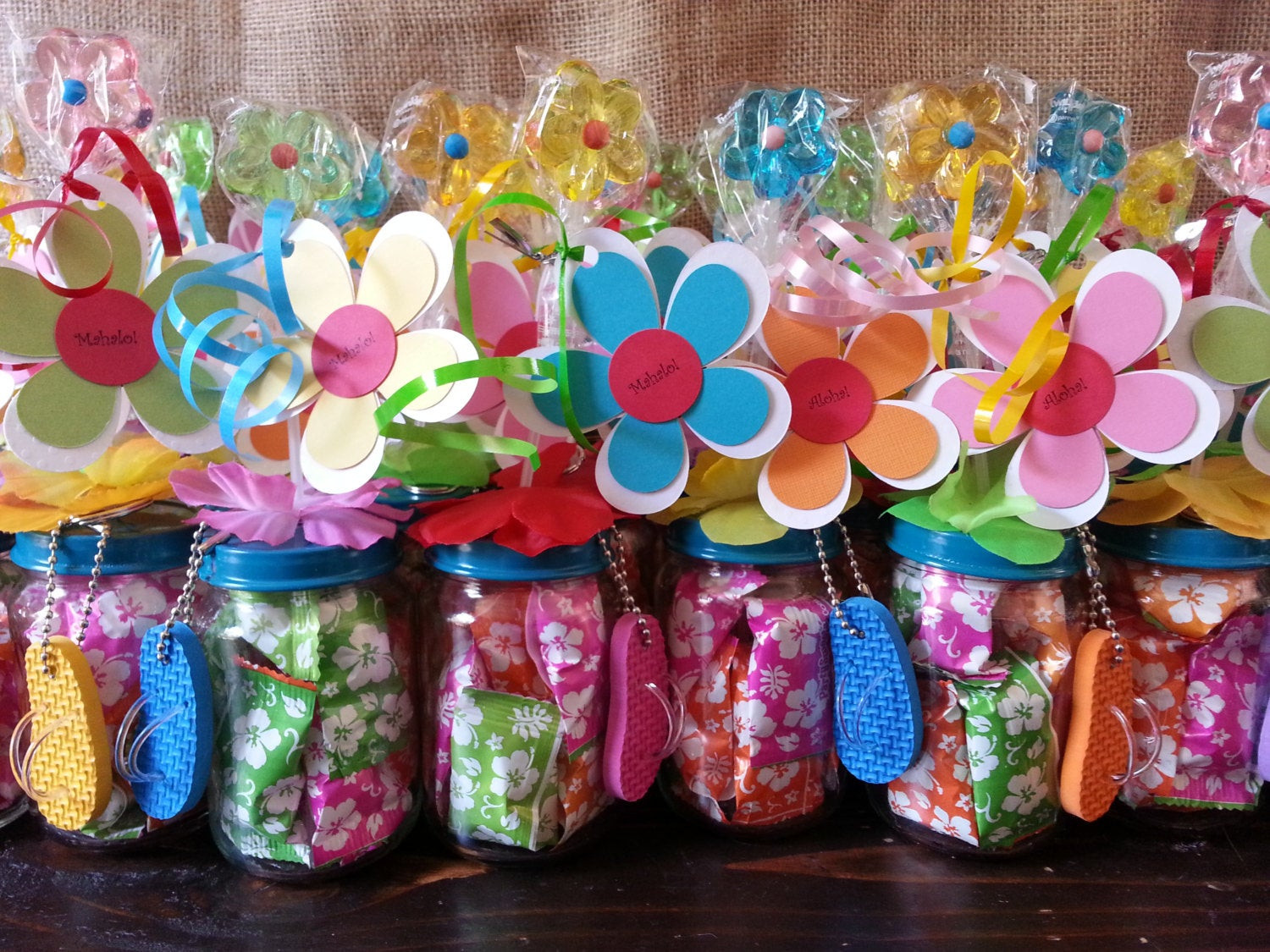 Kids Luau Party Ideas
 Hawaiian Luau Party Favors Baby food jar party favors