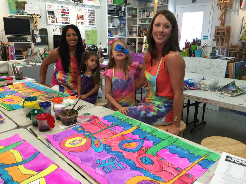 Kids Making Art
 Parent & Child Art Classes — Art by TJM