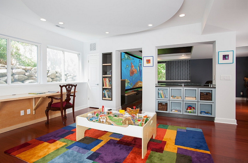 Kids Media Room
 Basement Kids’ Playroom Ideas And Design Tips