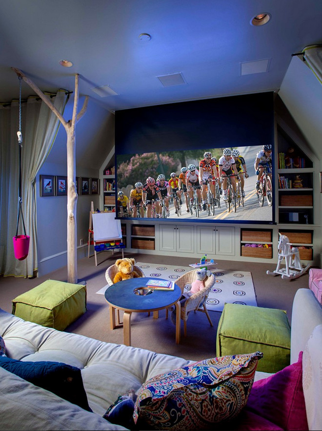 Kids Media Room
 Beautiful Ways to Redefine the Playroom for Your Child