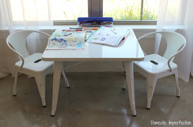 Kids Metal Table
 The Boy’s Room Then Now and Future Plans Domestic