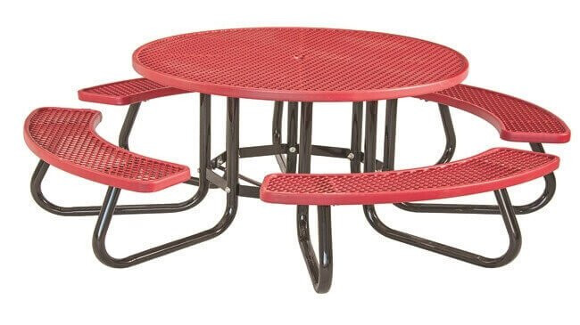Kids Metal Table
 48" Round Children s Plastisol Coated Expanded Metal