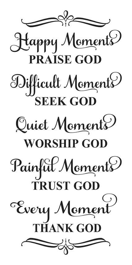 Kids Motivational Quotes From The Bible
 Inspirational STENCIL Happy Moments Praise God Bible