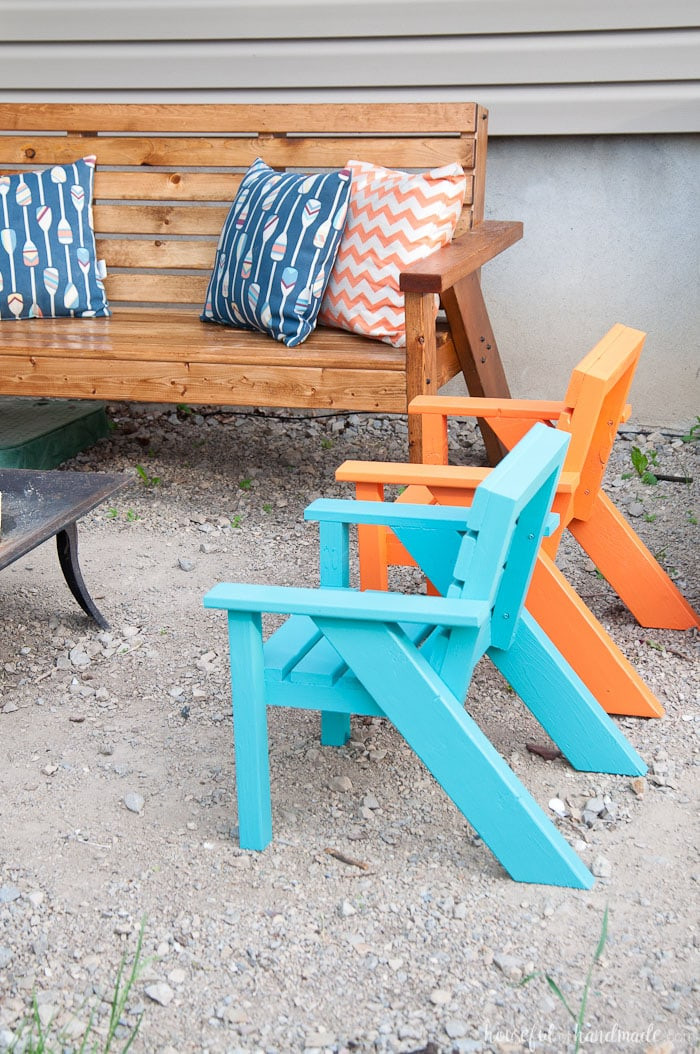 Kids Outdoor Chairs
 Easy DIY Kids Patio Chairs a Houseful of Handmade