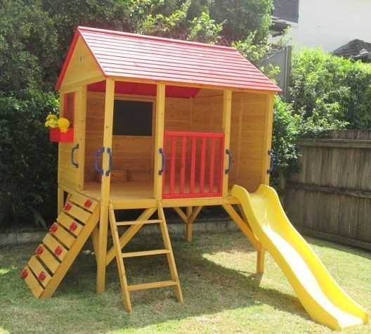Kids Outdoor Fort
 Cubby House Oscar Kids Outdoor Fort Playhouse Timber