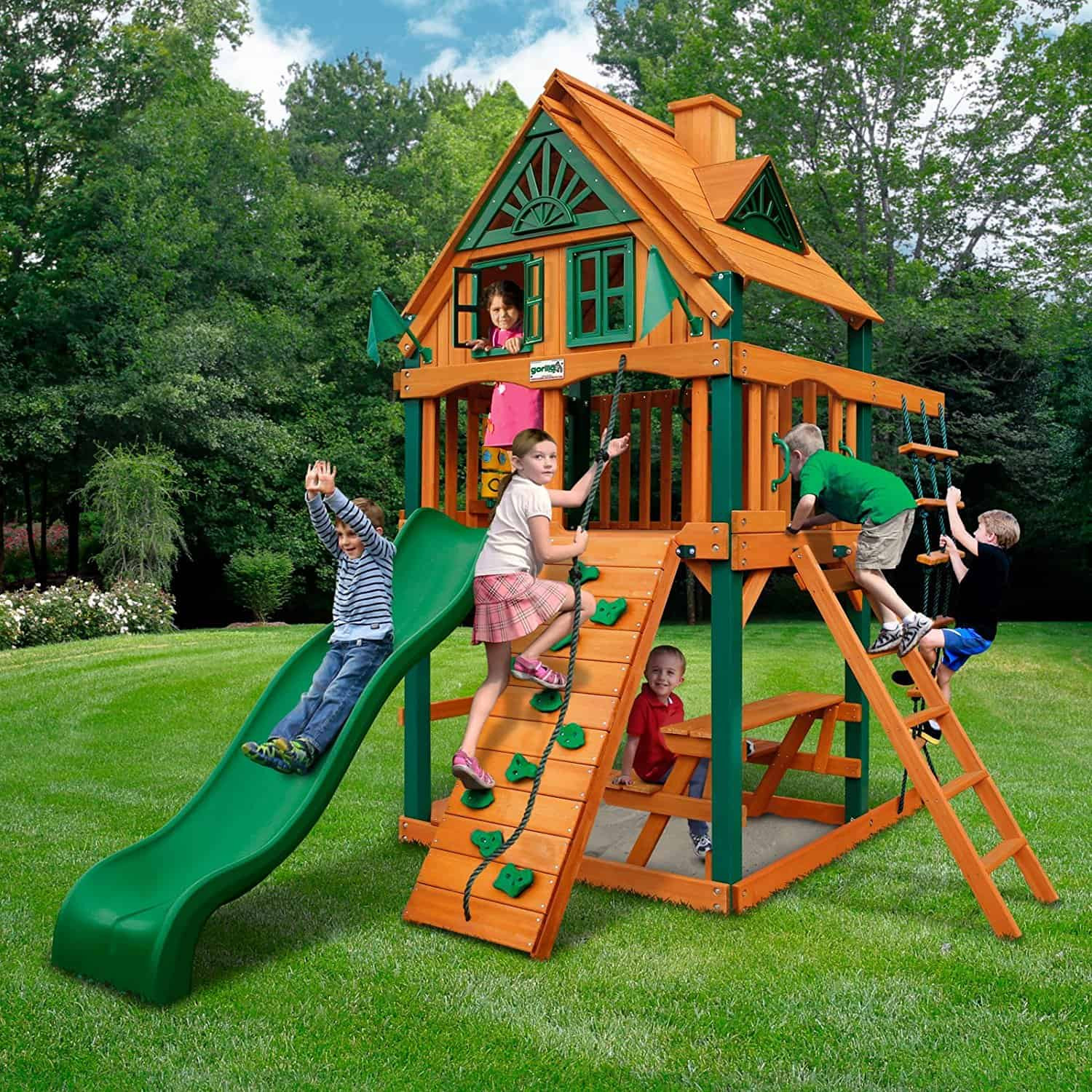 Kids Outdoor Playground Sets
 Swing Sets for Small Yards The Backyard Site