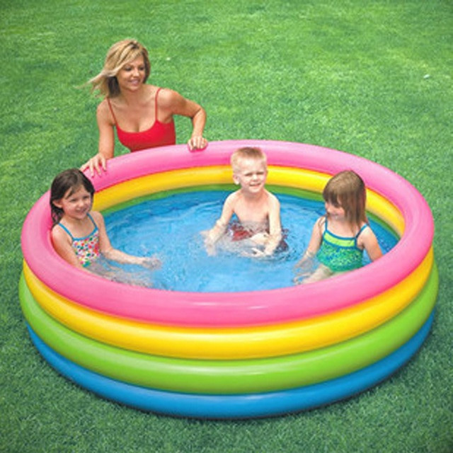 Kids Outdoor Pool
 Fluorescent Children Inflatable Swimming Water Pool 168