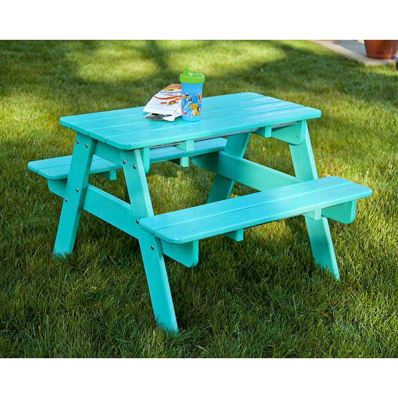 Kids Outdoor Table
 Polywood Childrens Kids Picnic Table