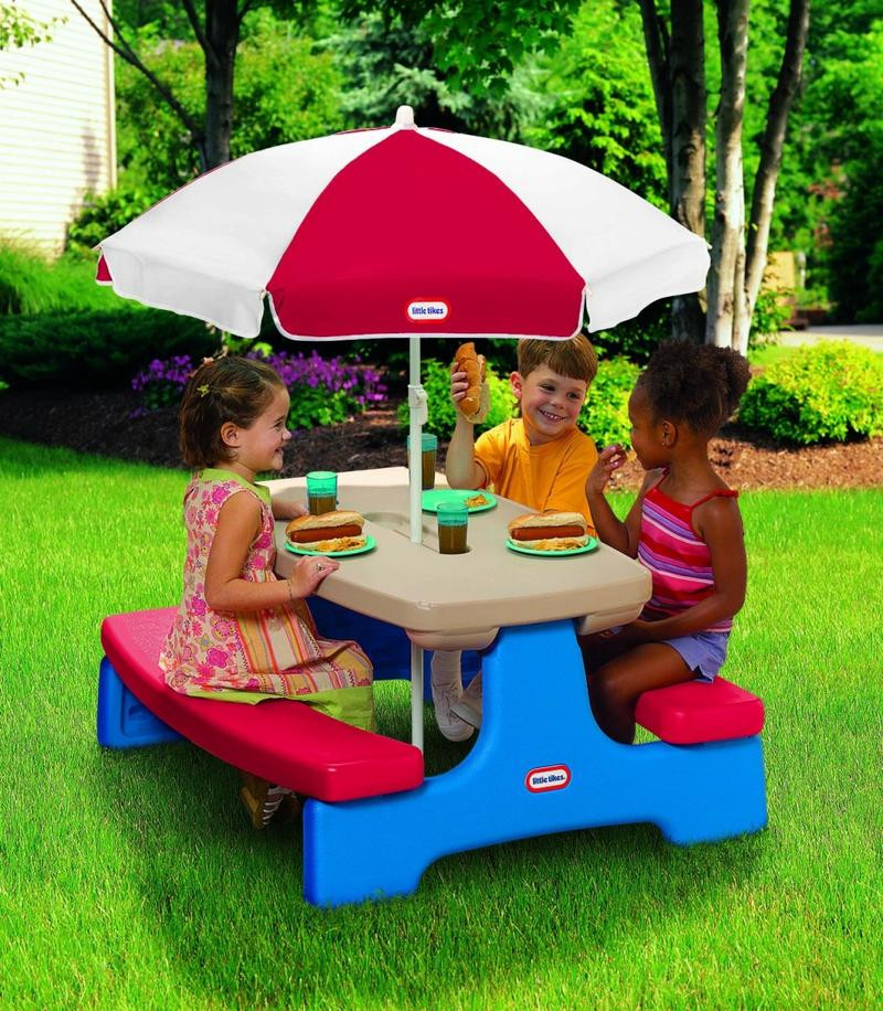Kids Outdoor Table
 Kids picnic table with umbrella – s Ideas Rilane