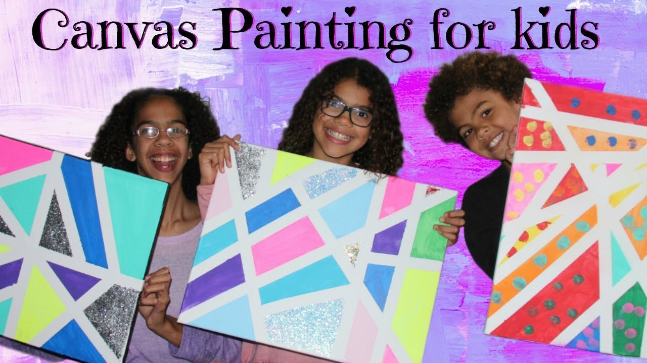 Kids Painting Tutorial
 DIY CANVAS PAINTING FOR KIDS Quick and EASY canvas