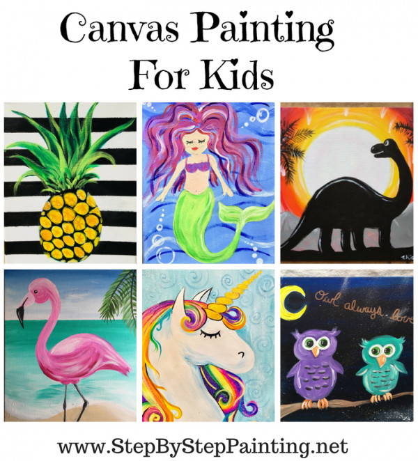 Kids Painting Tutorial
 Painting For Kids Step By Step Canvas Painting line