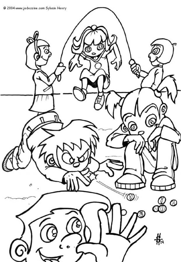 Kids Playing Coloring Pages
 Kids playing coloring pages Hellokids