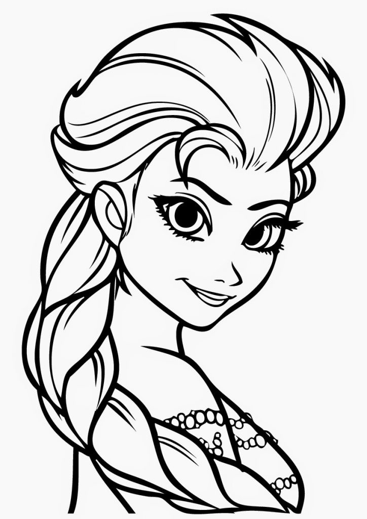 Kids Printable Coloring Pages
 Elsa Coloring Page picture