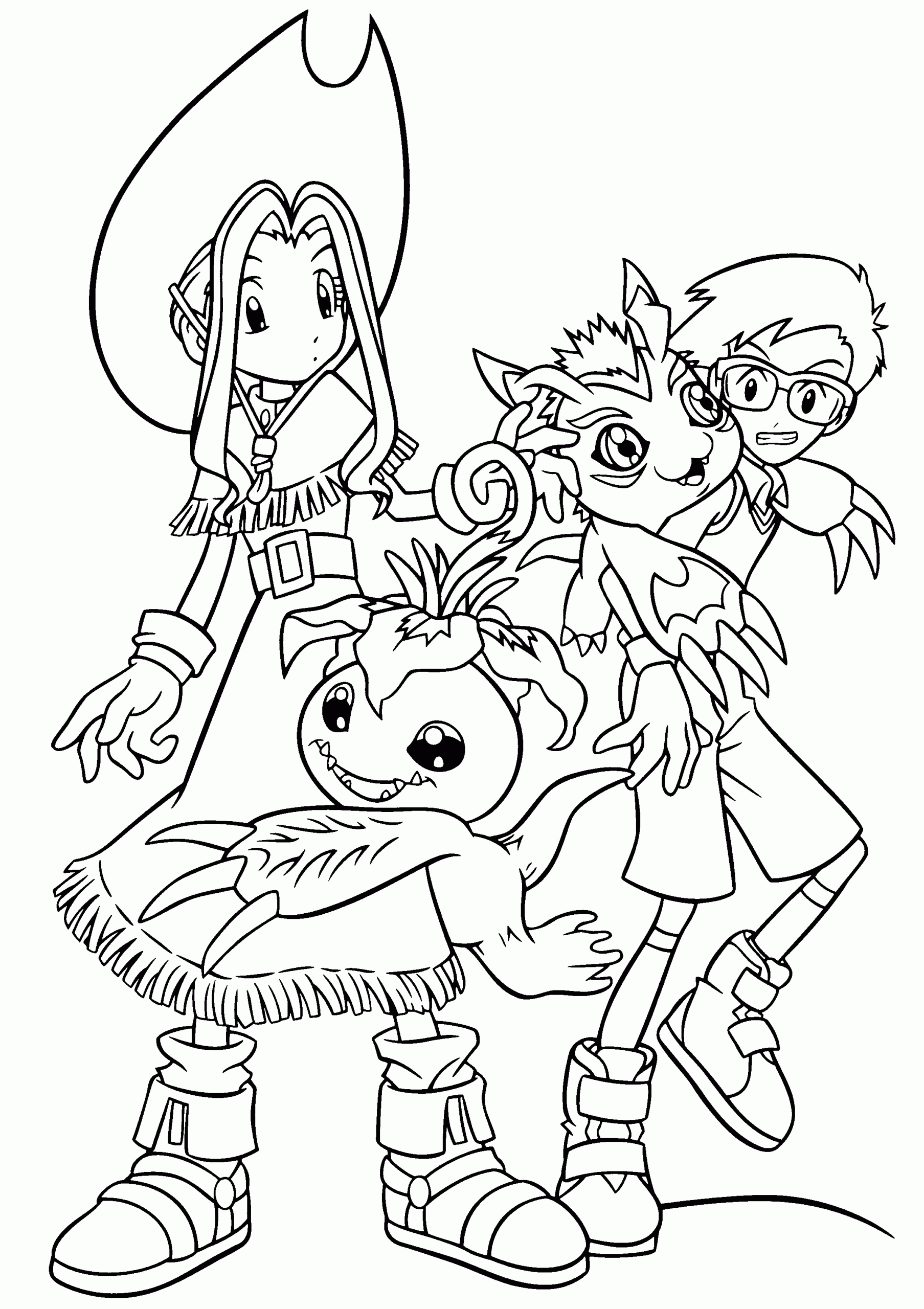 Kids Printable Coloring Pages
 Free Printable Digimon Coloring Pages For Kids