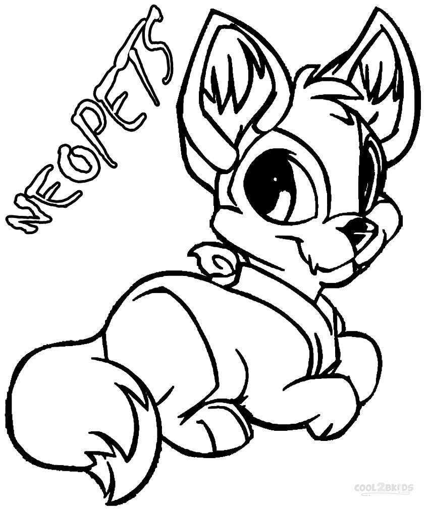 Kids Printable Coloring Pages
 Printable Neopets Coloring Pages For Kids