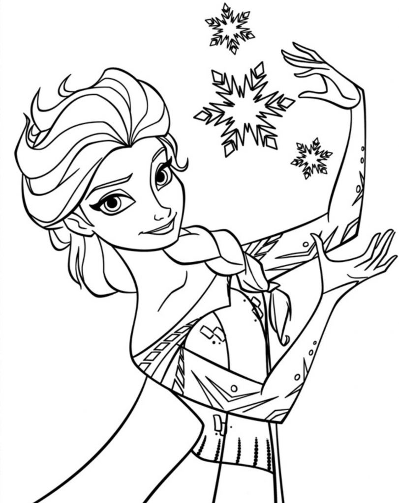 Kids Printable Coloring Pages
 Free Printable Elsa Coloring Pages for Kids Best
