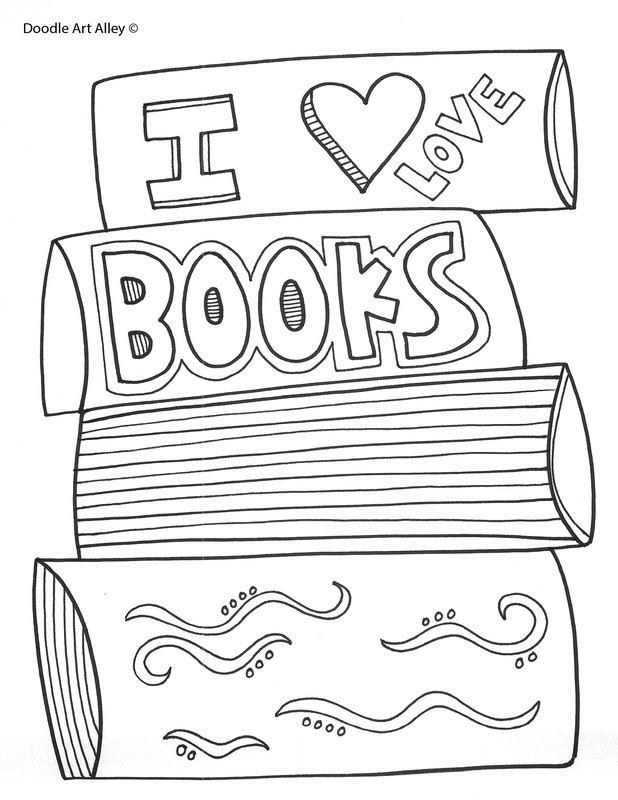 Kids Reading Coloring Pages
 Reading Coloring Pages & Printables Classroom Doodles