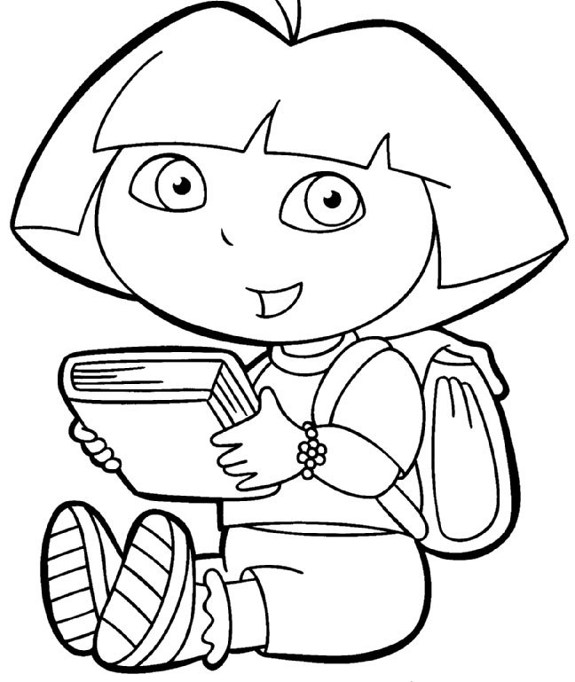 Kids Reading Coloring Pages
 Children Reading Cliparts