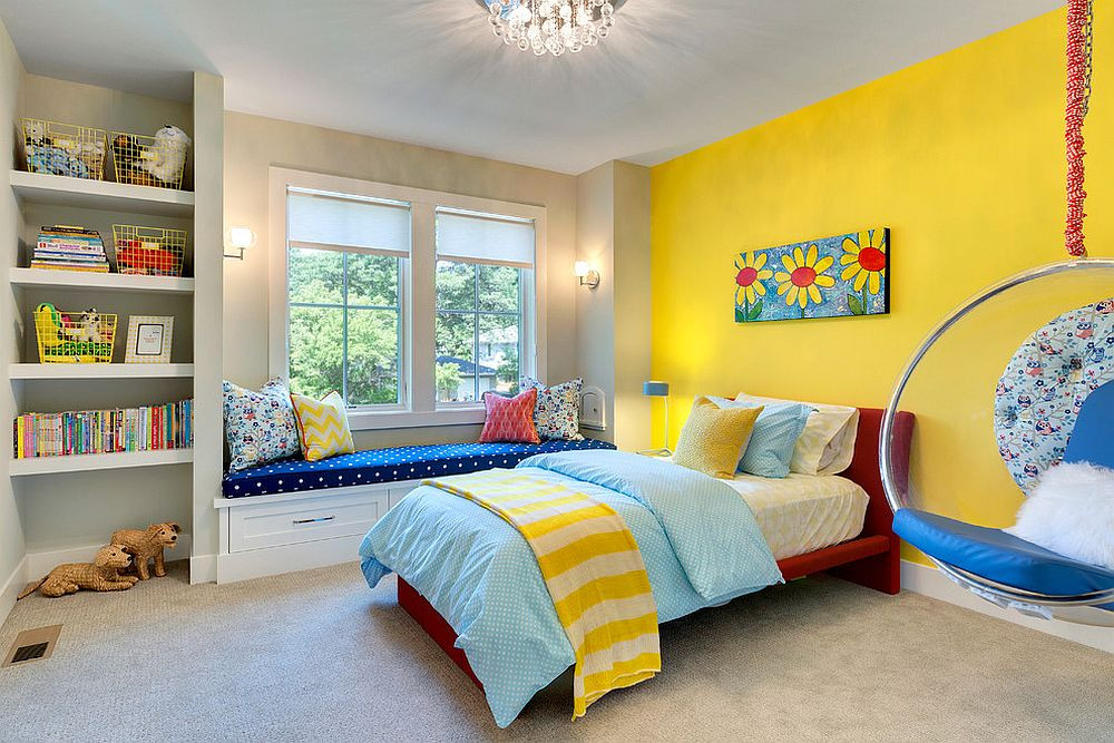 Kids Room Accent Wall
 Trendy and Timeless 20 Kids’ Rooms in Yellow and Blue