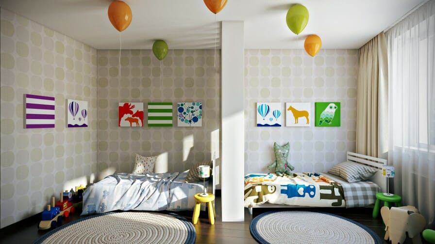 Kids Room Dividers
 Sibling Spaces 3 Design Tips for Your Kids’ d Room